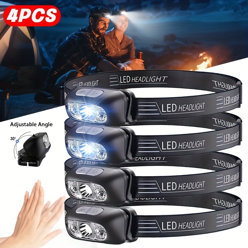 Outdoor Adventure Trips - Powerful Sensor Adjustable Led Head Flashlight