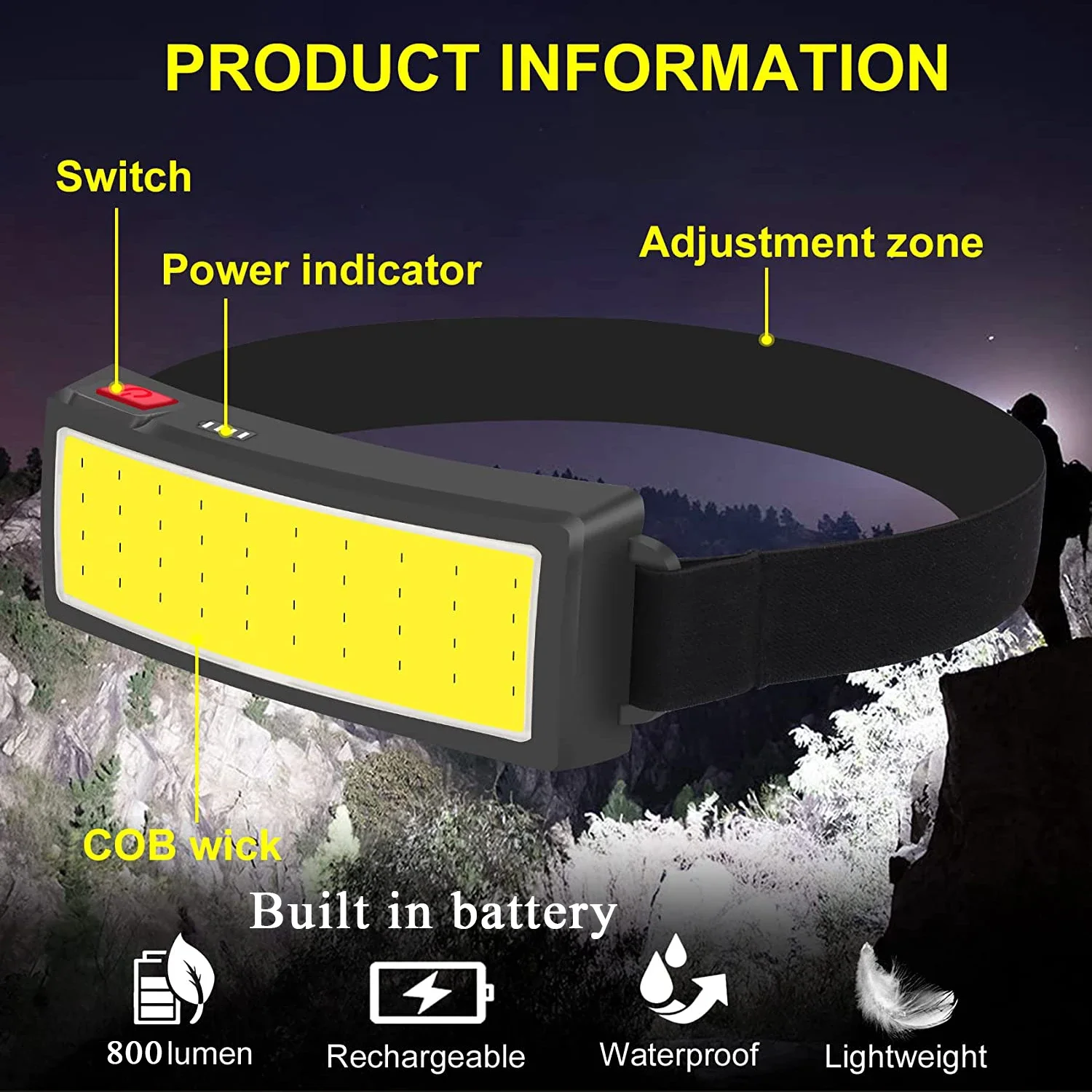 COB Portable LED Headlights Ou - Outdoor Adventure Trips review and price