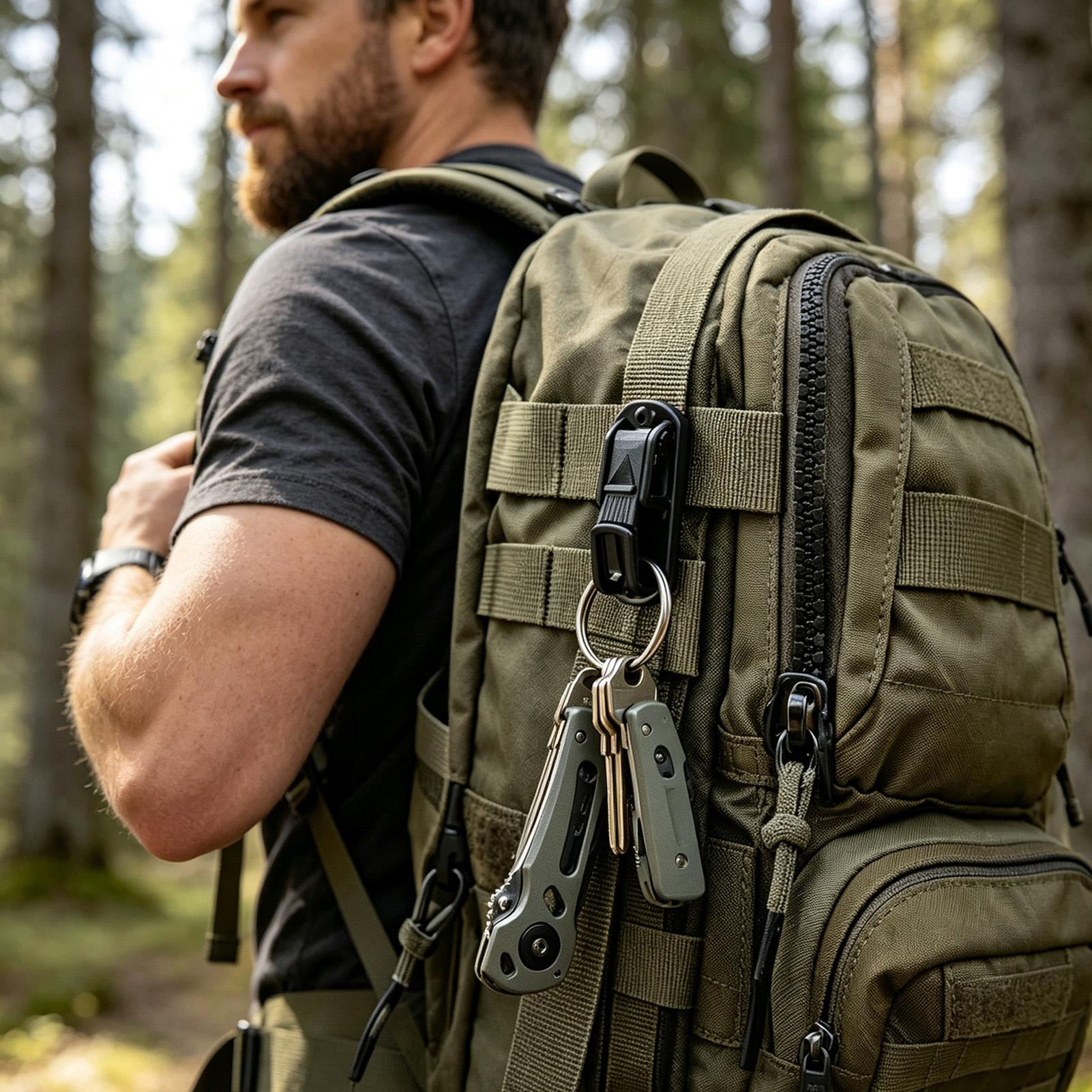 Belt Key Clip Multifunctional  - Outdoor Adventure Backpack review and price