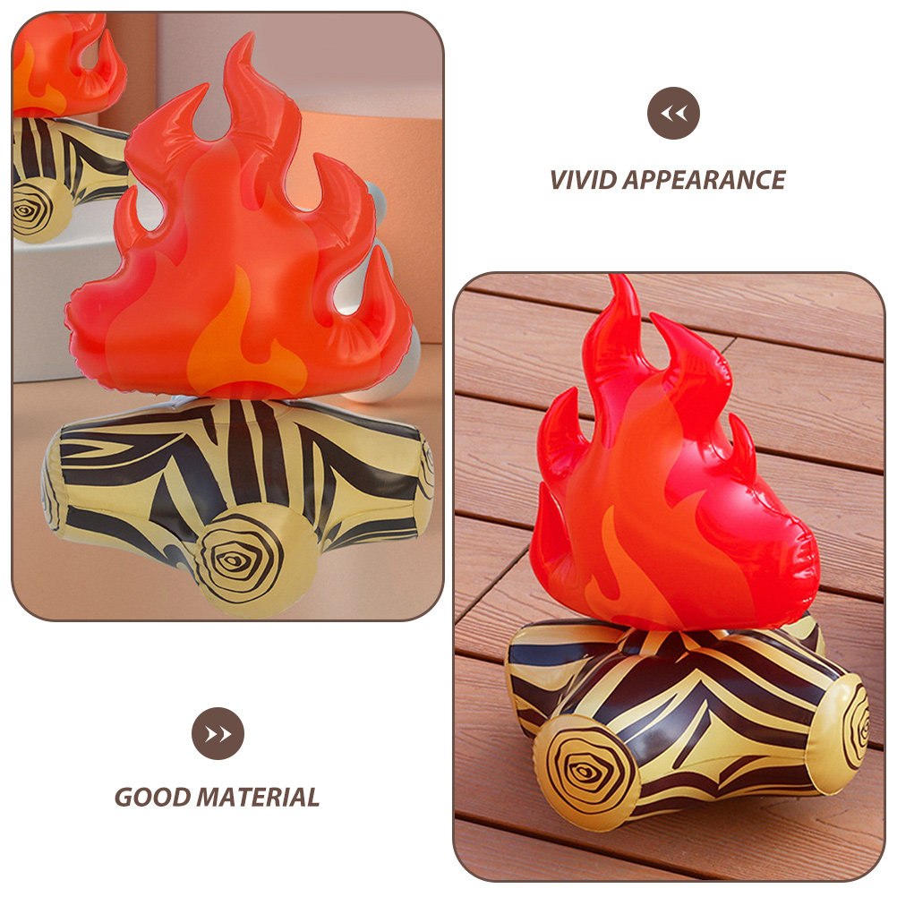 4Pcs Compact Inflatable Campfi - Outdoor Adventure Birthday Party review and price